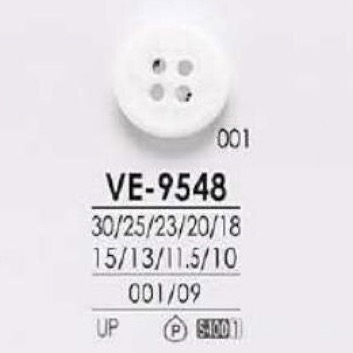 VE9548 Bouton 4 Trous En Résine Polyester IRIS