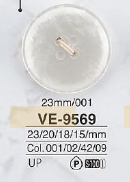 VE9569 Bouton à 4 Trous En Résine Polyester IRIS