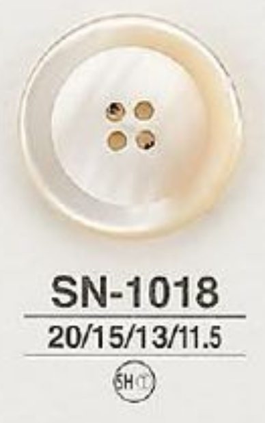 SN1018 Fabriqué Par Takase Shell 4 Trous Sur Le Devant, Bouton Brillant IRIS