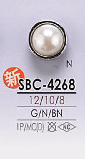 SBC4268 Bouton En Forme De Perle IRIS