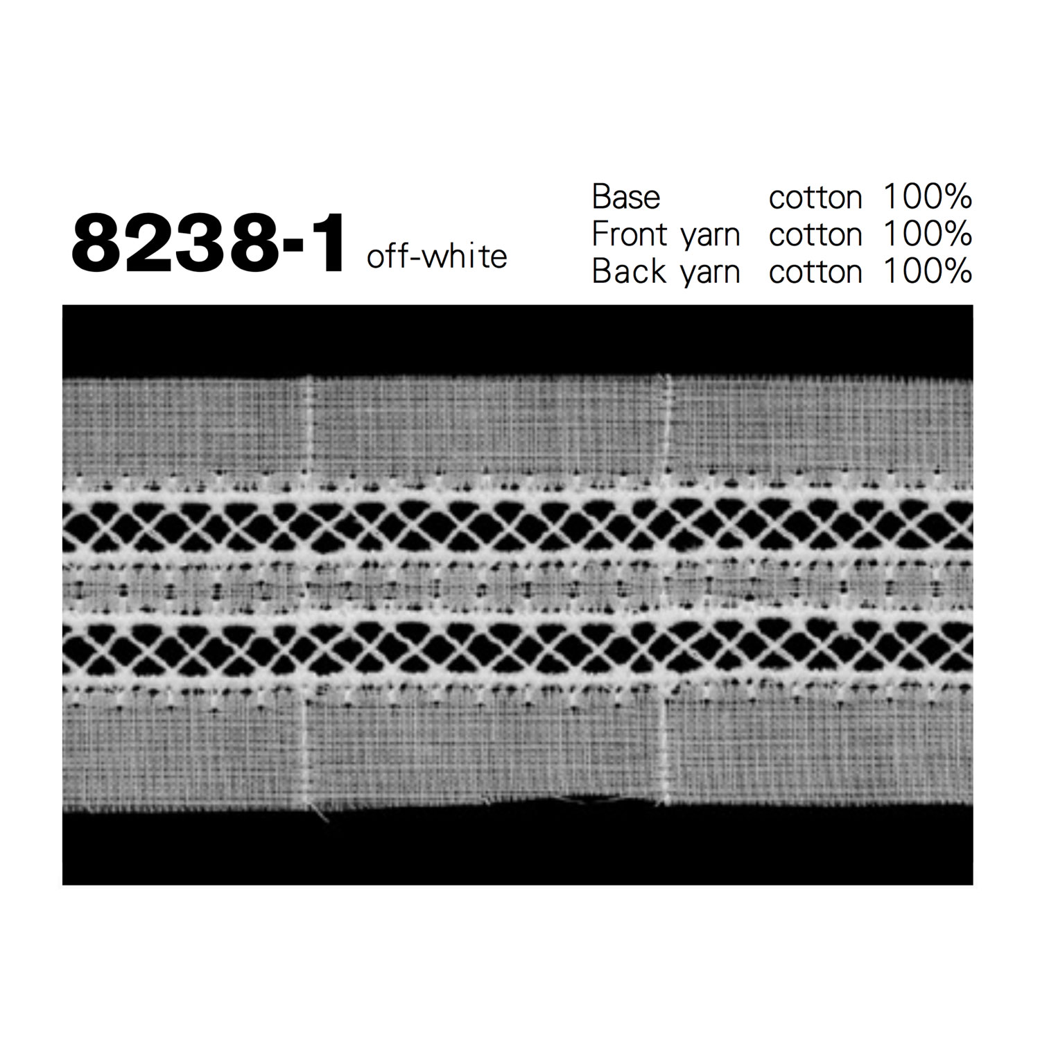 8238-1 Coton Fine Dentelle Kyowa Lace