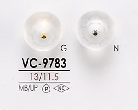 VC9783 Bouton Pin Curl En Forme De Coquille Pour La Teinture IRIS