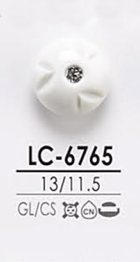 LC6765 Bouton En Pierre De Cristal Rose En Forme De Boucle Pour La Teinture IRIS
