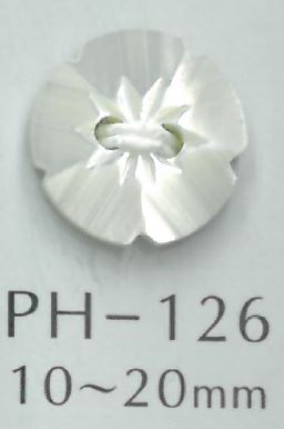 PH126 Bouton Coquillage Fleur 2 Trous Sakamoto Saji Shoten
