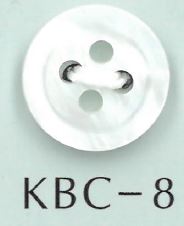 KBC-8 BIANCO SHELL Bouton à Coque Creuse Centrale à 4 Trous Sakamoto Saji Shoten