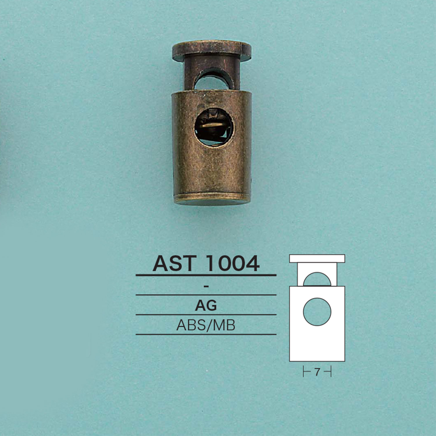 AST1004 Serrure à Cordon Cylindrique[Boucles Et Anneau] IRIS