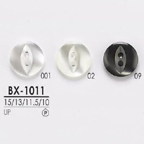 BX1011 Bouton à Deux Trous En Résine Polyester IRIS