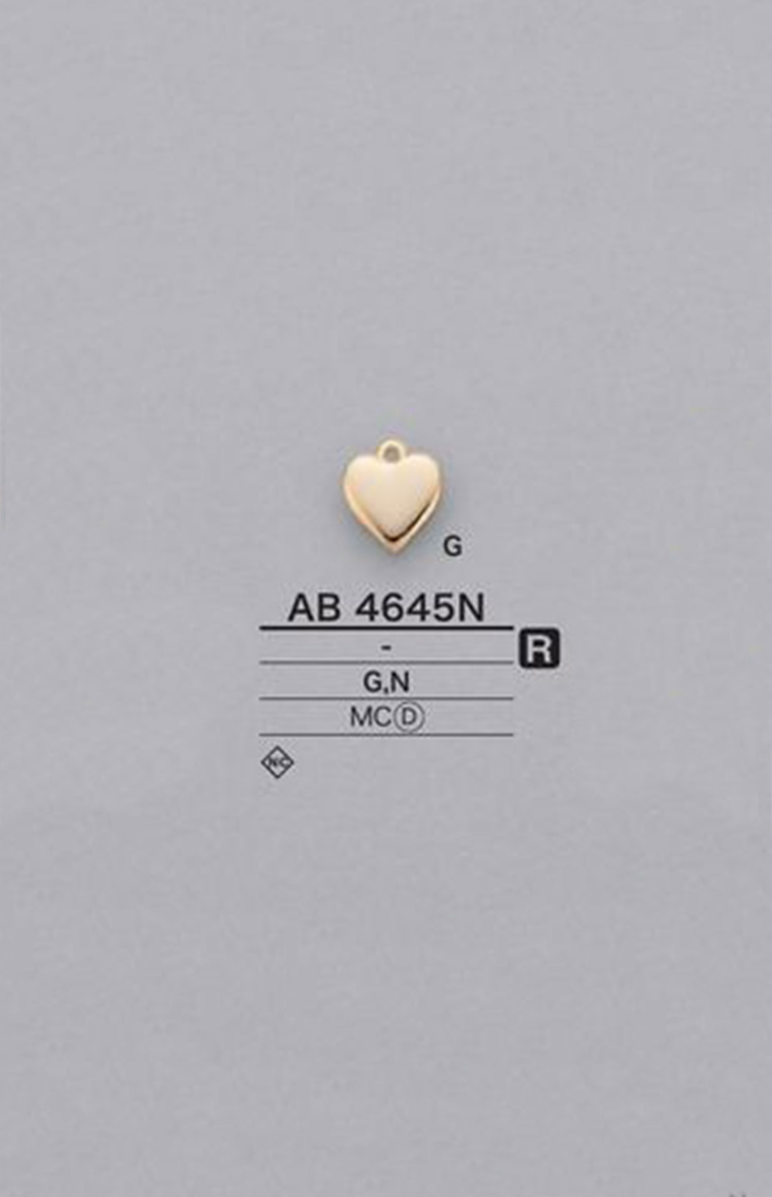 AB4645N Pièces De Motif En Forme De Cœur[Marchandises Diverses Et Autres] IRIS