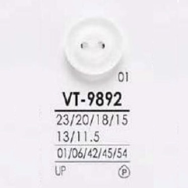 VT9892 Bouton à Deux Trous En Résine Polyester IRIS