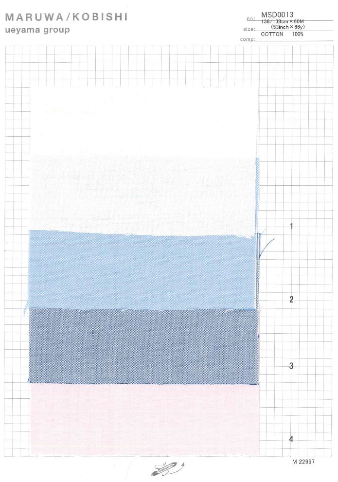 MSD0013 Oxford Stretch Naturel[Fabrication De Textile] Ueyama Textile