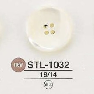 STL1032 Bouton Shell Shell 4 Trous IRIS