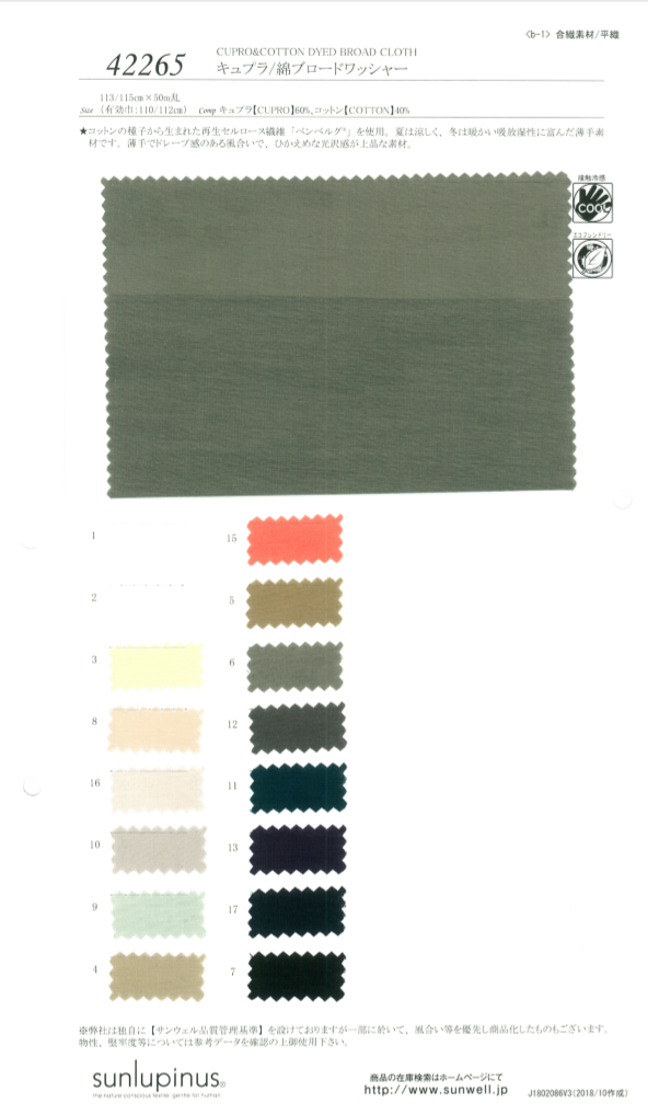 42265 Traitement De La Laveuse En Cupra / Coton[Fabrication De Textile] SUNWELL