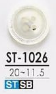 ST-1026 Fabriqué Par Takase Shell 4 Trous Sur Le Devant Et Boutons Brillants IRIS