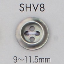 SHV8 Bouton Coquillage à 4 Trous Avec Bordure DAIYA BUTTON