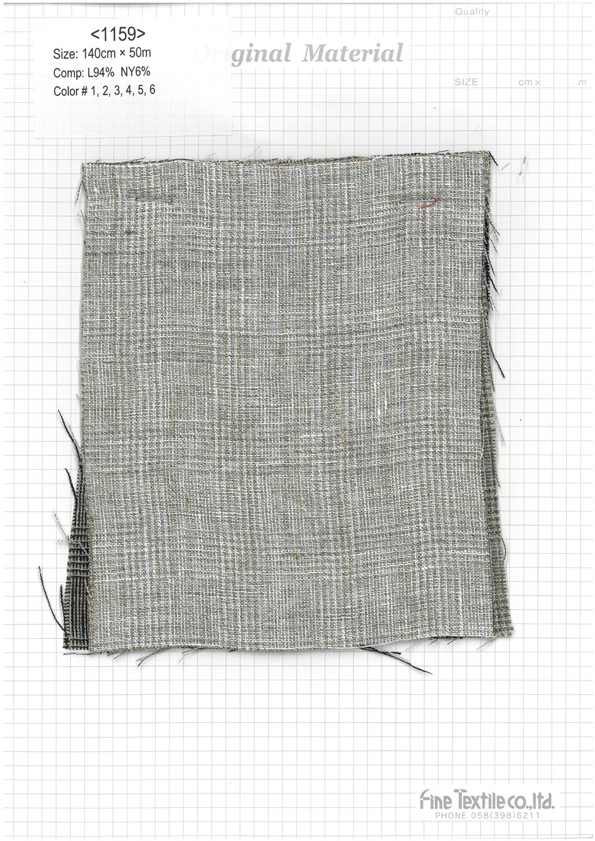 1159 Traitement De La Laveuse à Carreaux Glen Glen[Fabrication De Textile] Textile Fin