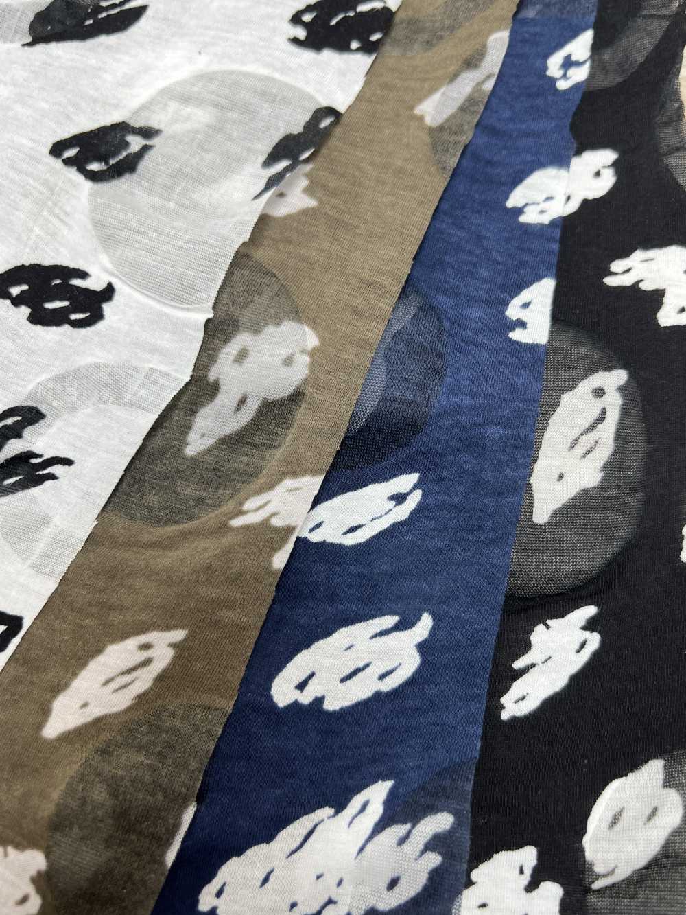 58016-1 Motif Kika Unicolore Imprimé En Jersey Ondulé[Fabrication De Textile] ENTREPRISE SAKURA