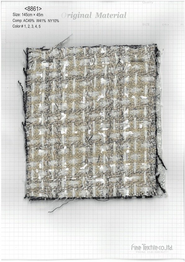 8861 Tweed Fantaisie[Fabrication De Textile] Textile Fin