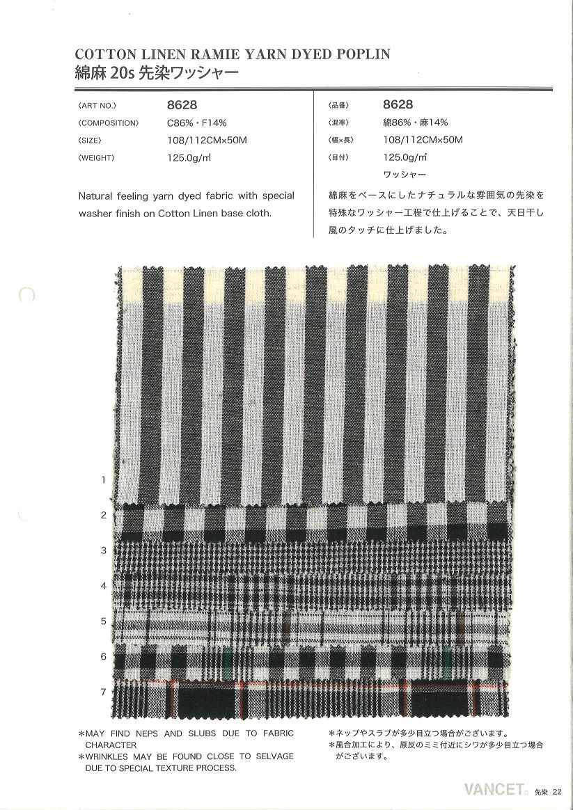 8628 Traitement De La Rondelle Teinte En Lin 20 Fils[Fabrication De Textile] VANCET