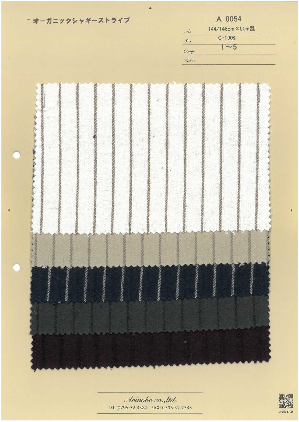 A-8054 Rayures Hirsutes Biologiques[Fabrication De Textile] ARINOBE