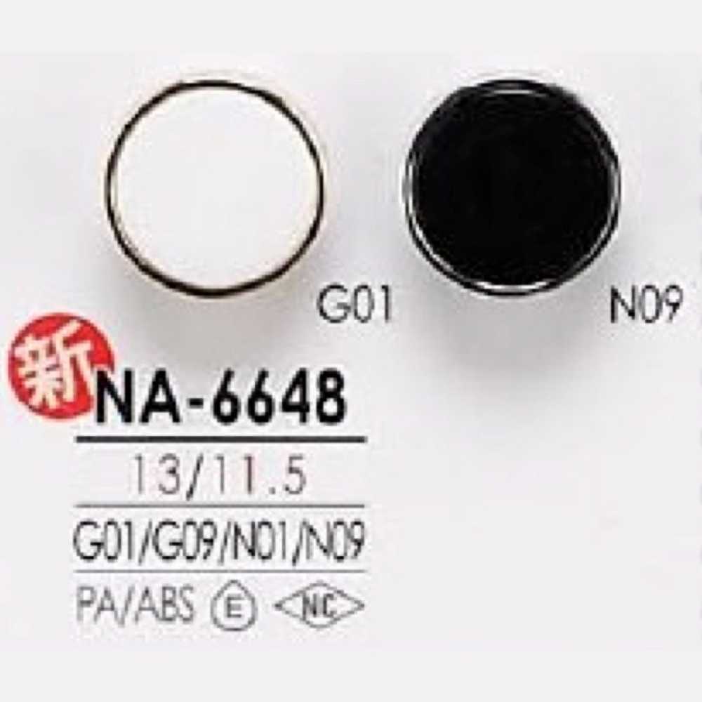 NA6648 Bouton à Tige Demi-anneau En Résine De Nylon/résine ABS IRIS