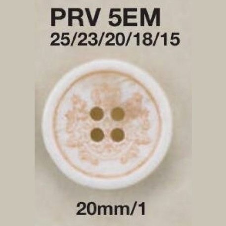 PRV5EM Bouton 4 Trous En Résine D