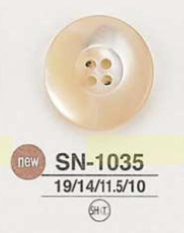 SN1035 Bouton Shell Shell 4 Trous IRIS