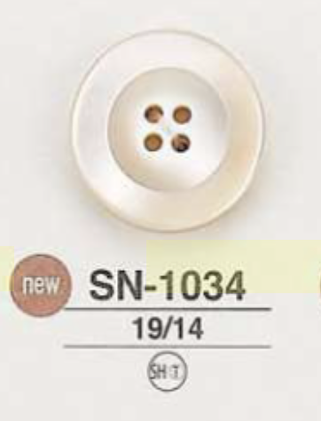 SN1034 Bouton Shell Shell 4 Trous IRIS