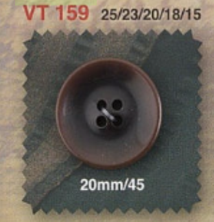 VT159 Bouton 4 Trous En Résine Polyester IRIS