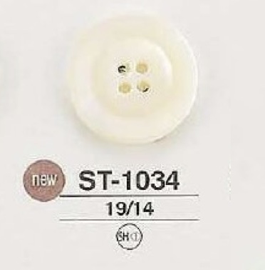 ST1034 Bouton Shell Shell 4 Trous IRIS