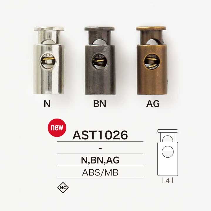 AST1026 Verrouillage De Cordon En Résine ABS/laiton[Boucles Et Anneau] IRIS