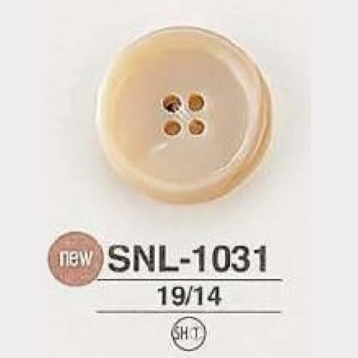 SNL1031 Bouton Shell Shell 4 Trous IRIS