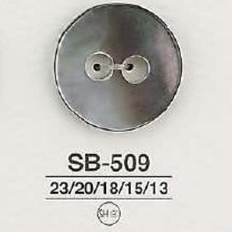 SB509 Bouton à Deux Trous En Nacre IRIS