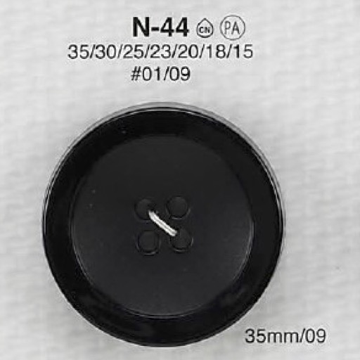 N44 Bouton 4 Trous En Résine De Nylon IRIS