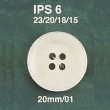 IPS6 Bouton 4 Trous En Résine Polyester IRIS