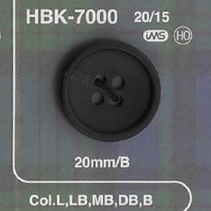 HBK7000 Véritable Bouton En Corne De Buffle Avec 4 Trous Sur Le Devant IRIS