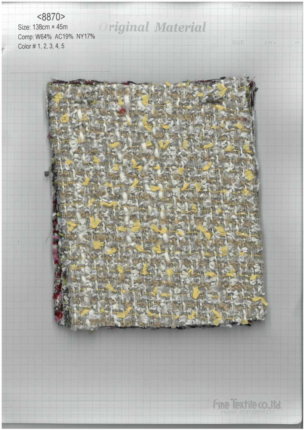 8870 Fil Fantaisie Tweed[Fabrication De Textile] Textile Fin
