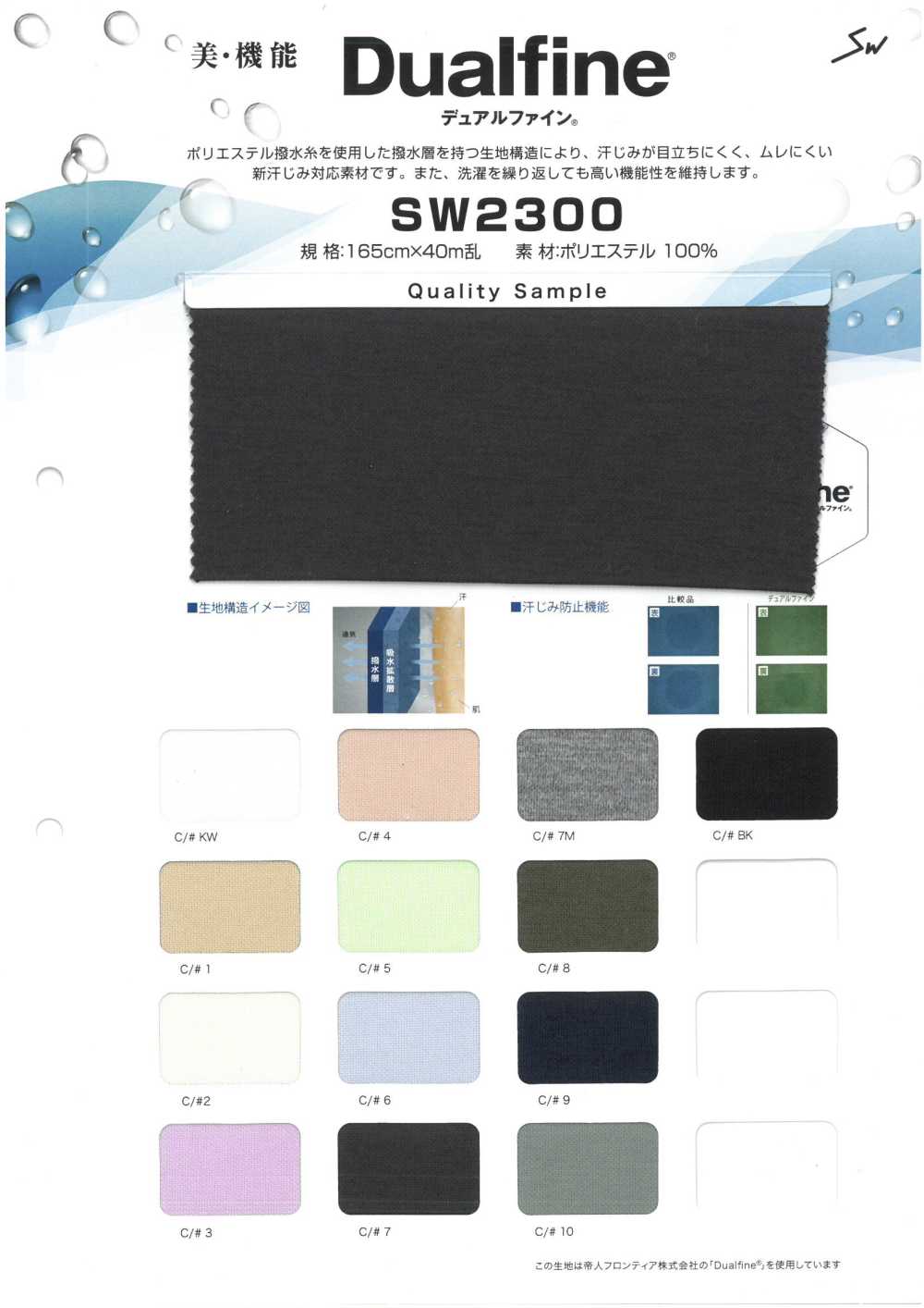 SW2300 Double Fine®[Fabrication De Textile] Fibres Sanwa