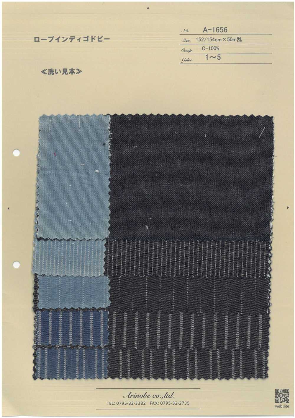 A-1656 Corde Indigo Dobby[Fabrication De Textile] ARINOBE CO., LTD.