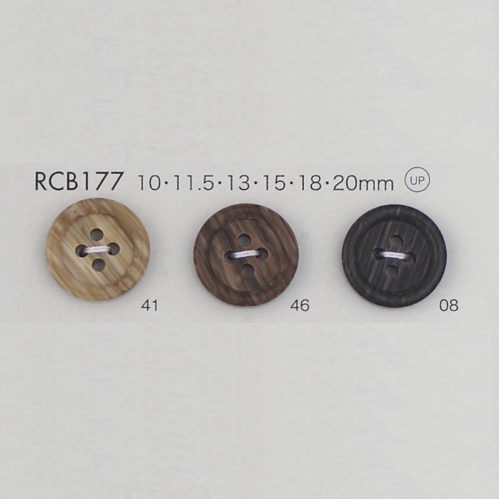 RCB177 Bouton 4 Trous Bordé De Résine Polyester DAIYA BUTTON