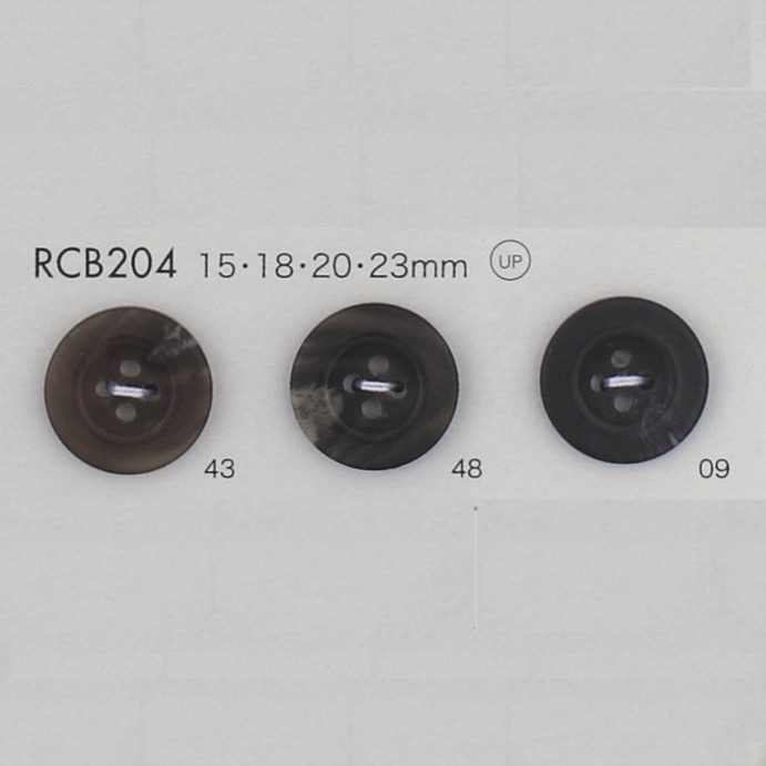 RCB204 Bouton 4 Trous Bordé De Résine Polyester DAIYA BUTTON