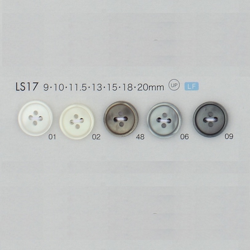 LS17 Bouton 4 Trous Bordé De Résine Polyester DAIYA BUTTON