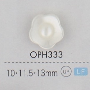 OPH333 Bouton Plastique 2 Trous Forme Fleur DAIYA BUTTON