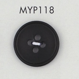 MYP118 Bouton 4 Trous Bordé De Résine Polyester DAIYA BUTTON