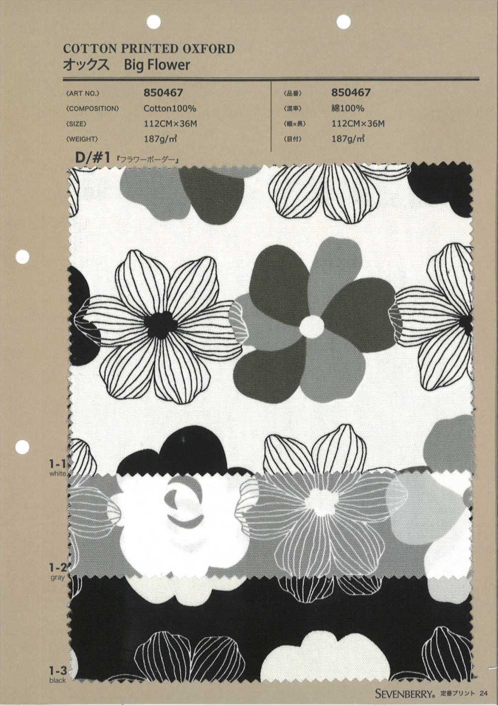 850467 Oxford Grande Fleur[Fabrication De Textile] VANCET