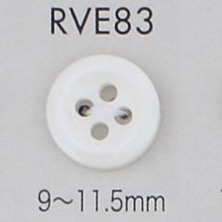 RVE83 Bouton Coquillage Bordé à 4 Trous DAIYA BUTTON