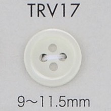 TRV17 Bouton Coquillage Bordé à 4 Trous DAIYA BUTTON(DAIYA BUTTON)