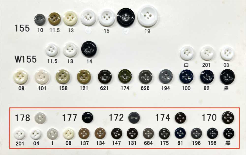 177 Bouton Sans Bordure à 4 Trous En Résine D