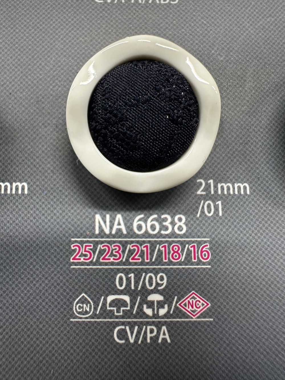NA6638 Bouton En Tissu Combiné Pour Capuchon Et Poteau De Fermeture