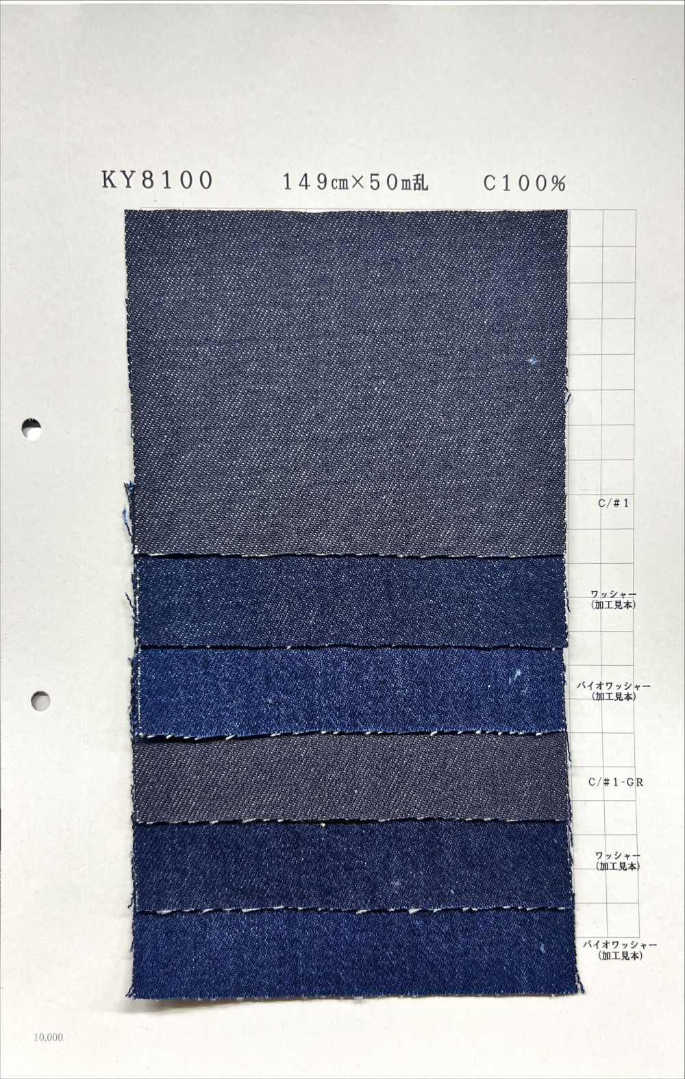 KY8100 Jean Sergé 10 Oz[Fabrication De Textile] Textile Yoshiwa