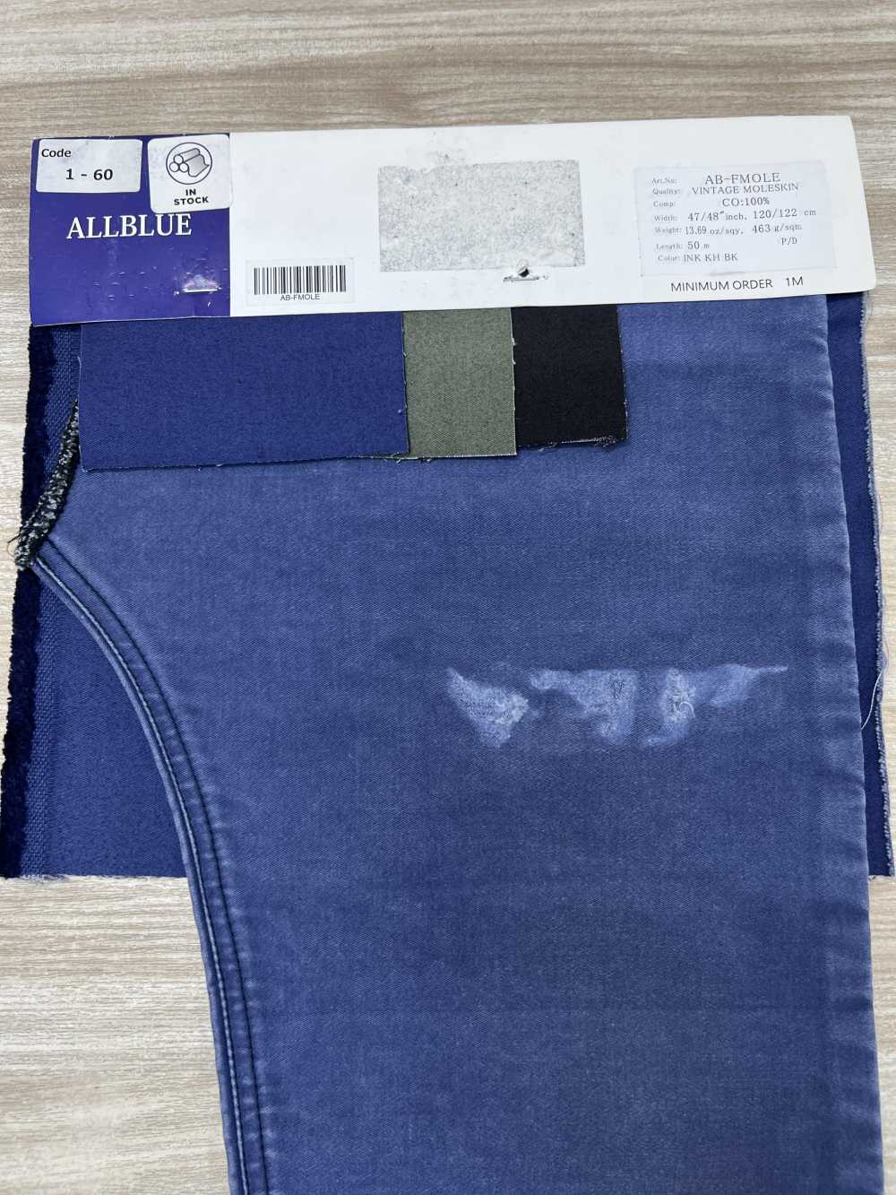 AB-FMOLE Jean Vintage 12 Oz[Fabrication De Textile] ALL BLUE